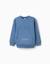 Sweat en coton peigné avec imprimés justice league Bleu 1 - vertbaudet enfant 