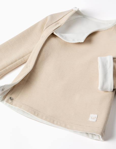 Veste réversible en coton Blanc 3 - vertbaudet enfant 