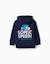 Sweat zippé en coton peigné avec capuche et sonic Bleu foncé 2 - vertbaudet enfant 