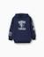 Sweat en coton peigné à capuche et imprimé minecraft Bleu foncé 1 - vertbaudet enfant 