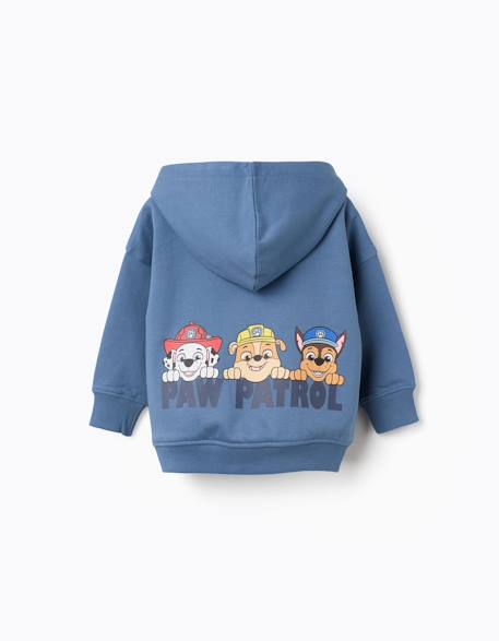Sweat en coton peigné avec imprimé paw patrol Bleu 3 - vertbaudet enfant 