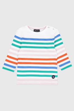 -Marinière multicolore - coton bébé