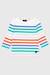 Marinière multicolore - coton bébé - blanc / blue saphir / ic 1 - vertbaudet enfant 