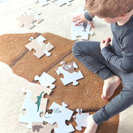 Puzzle en carton Bleu 2 - vertbaudet enfant 