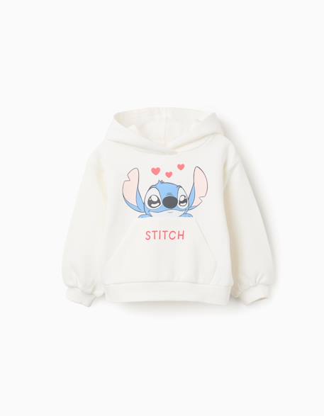 Bébé-Pull, gilet, sweat-Sweat-Sweat en coton peigné à capuche et imprimé stitch