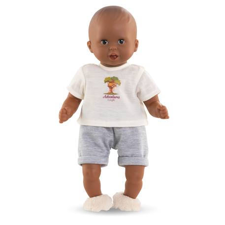 T-shirt & short 'petit explorateur' pour poupon 30 cm Gris 3 - vertbaudet enfant 