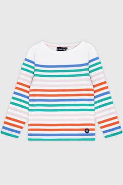 Garçon-T-shirt, polo, sous-pull-Marinière rayée en coton