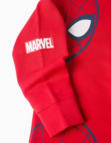 Sweat en coton peigné avec imprimés spider-man Rouge 4 - vertbaudet enfant 