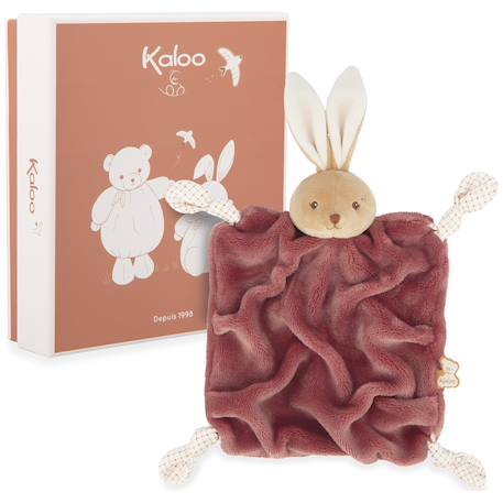 Doudou plat Rouge, beige, blanc 2 - vertbaudet enfant 