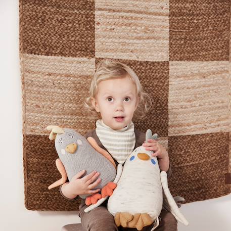 Peluche en coton Beige+Gris 4 - vertbaudet enfant 