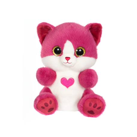 Peluche chat douce à câliner pour enfant - 23cm Rose 1 - vertbaudet enfant 