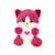Peluche chat douce à câliner pour enfant - 23cm Rose 1 - vertbaudet enfant 