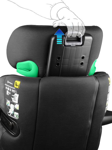 Réhausseur inclinable isofix r129 i-size 100-150 cm softness® eliseo Cappuccino+Carbon+Garden+Ocean+Passion 11 - vertbaudet enfant 