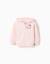 Sweat zippé en coton peigné à capuche et imprimé hello kitty Rose clair 1 - vertbaudet enfant 