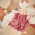 Doudou plat Rouge, beige, blanc 4 - vertbaudet enfant 