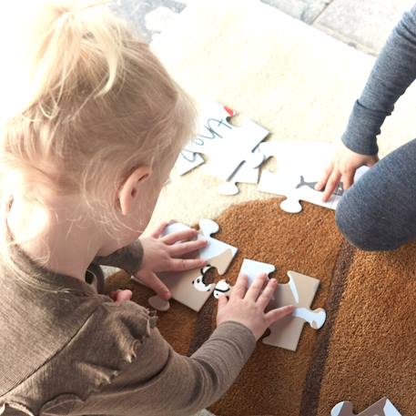 Puzzle en carton Bleu 4 - vertbaudet enfant 