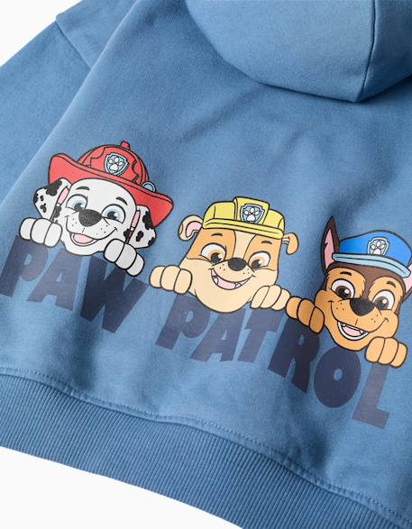 Sweat en coton peigné avec imprimé paw patrol Bleu 4 - vertbaudet enfant 