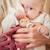 Doudou plat Rouge, beige, blanc 3 - vertbaudet enfant 
