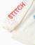 Sweat en coton peigné à capuche et imprimés stitch Blanc 4 - vertbaudet enfant 