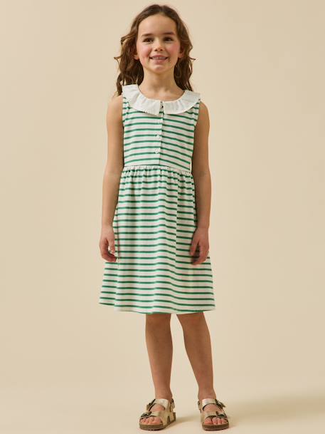 Robe en jersey  - coton biologique Menthe 5 - vertbaudet enfant 