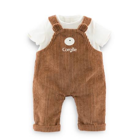 T-shirt & salopette ours 'petit explorateur' pour poupon 30 cm Marron 1 - vertbaudet enfant 