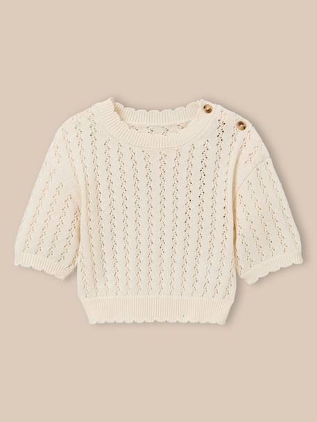 Fille-Pull en crochet fille - collection junior