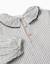 Blouse en coton à rayures et col volanté b&s Blanc 3 - vertbaudet enfant 