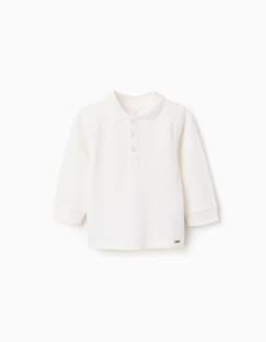 Polo à manches longues en coton  - vertbaudet enfant