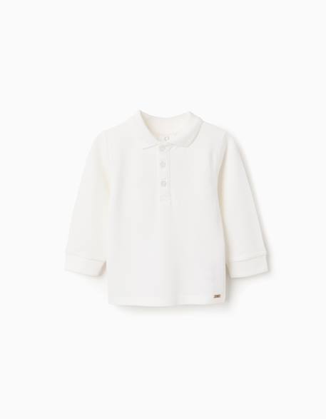 Bébé-Polo à manches longues en coton