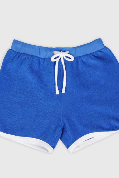 Ensemble pyjashort en coton enfant Blanc/blue saphir 3 - vertbaudet enfant 