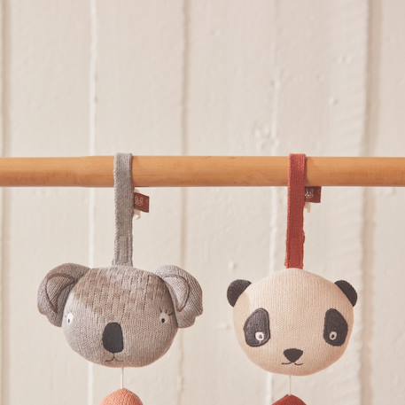 Music mobile en coton et polyester Gris 2 - vertbaudet enfant 