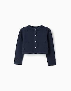 -Cardigan en maille court avec nœuds