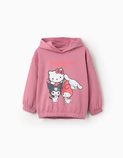 -Sweat en coton peigné à capuche et imprimé hello kitty