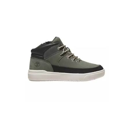 Baskets cuir, synthétique seby mid lace sneaker j Kaki 1 - vertbaudet enfant 
