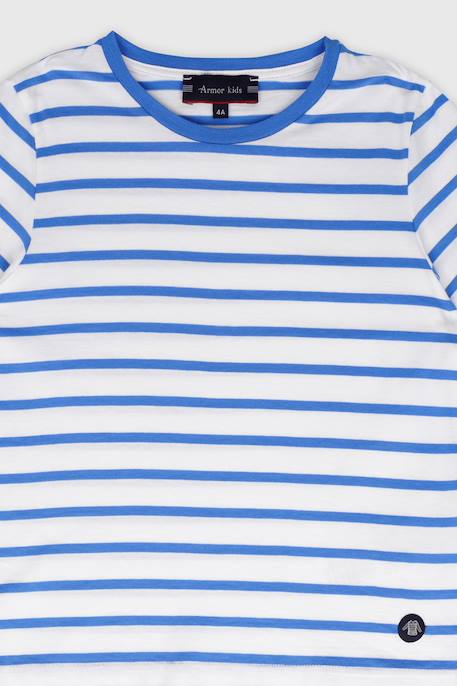 Ensemble pyjashort en coton enfant Blanc/blue saphir 2 - vertbaudet enfant 