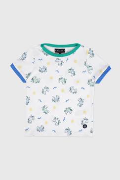 Garçon-T-shirt, polo, sous-pull-T-shirt imprimé en coton enfant