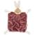 Doudou plat Rouge, beige, blanc 1 - vertbaudet enfant 