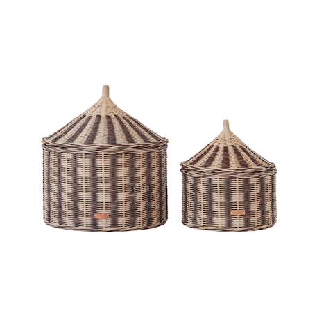 Panier - lot de 2 Brun+Marron 1 - vertbaudet enfant 