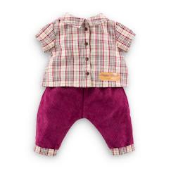 Jouet-Poupons et poupées-Poupées mannequins et accessoires-Chemise à carreaux & pantalon "petit explorateur" pour poupon 30 cm