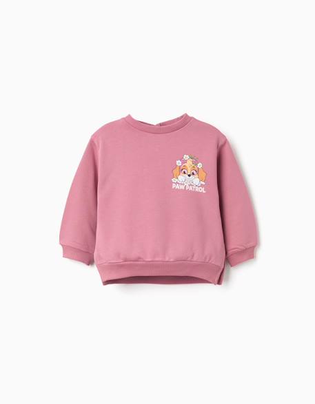Sweat en coton peigné à imprimé stella Rose foncé 1 - vertbaudet enfant 