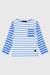 Marinière avec poche en coton épais enfant Blue saphir/blanc+Fairytale / blanc 1 - vertbaudet enfant 
