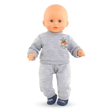 Jogging gris 'petit explorateur' pour poupon 30 cm Gris 2 - vertbaudet enfant 