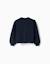 Cardigan en maille avec détails tressés Bleu+Rouge foncé 2 - vertbaudet enfant 