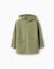 Chemise en coton à manches longues et capuche Vert foncé 1 - vertbaudet enfant 