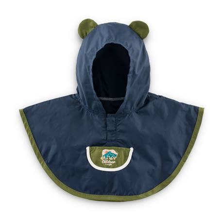 Poncho de pluie 'petit explorateur' pour poupon 30 cm Marine 1 - vertbaudet enfant 