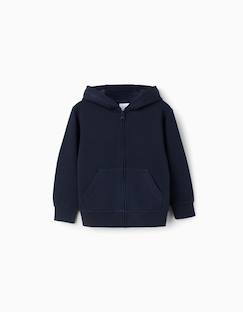 -Sweat zippé avec capuche et poches