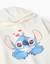 Sweat en coton peigné à capuche et imprimés stitch Blanc 3 - vertbaudet enfant 