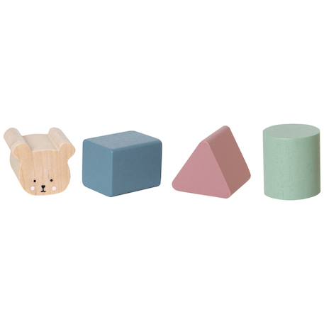 Boîte à formes éducative en bois pour enfant Bleu, vert, rose 2 - vertbaudet enfant 