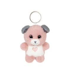 Jouet-Porte-clés peluche chien doux pour enfant