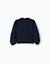 Cardigan en maille avec détails tressés Bleu foncé 2 - vertbaudet enfant 